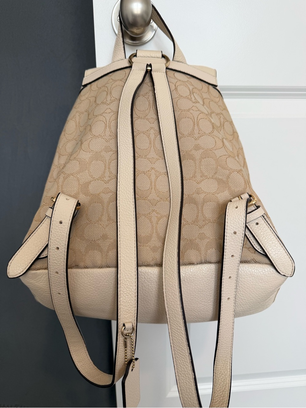 Coach Ruck Sack Backpack in Beige & Brown - Picture 2 of 12